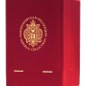Подарочный набор графин Императорская коллекция в футляре "яйцо Фаберже" Мрамор в бархатной коробке